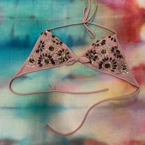Vintage Victoria’s Secret beaded bikini top